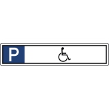 Hinweisschild Parkplatz Rollstuhl