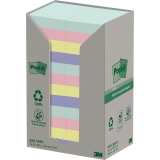 Post-it Haftnotiz Recycling Notes Tower Pastell Rainbow 38 x 51 mm (B x H) 24 Block/Pack.