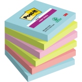 Post-it® Haftnotiz Super Sticky Notes Cosmic Collection 76 x 76 mm (B x H) 6 Block/Pack.