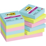 Post-it® Haftnotiz Super Sticky Notes Cosmic Collection 47,6 x 47,6 mm (B x H) 12 Block/Pack.