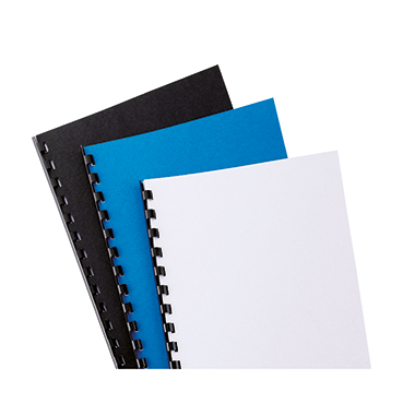GBC® Einbanddeckel LeatherGrain™ DIN A4 100 St./Pack. blau Produktbild pa_anwendungsbeispiel_1 L