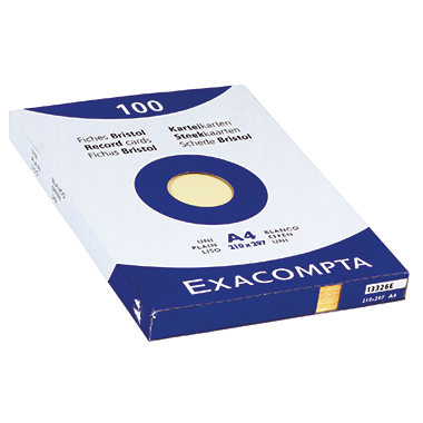Exacompta Karteikarte DIN A4 blanko gelb Produktbild