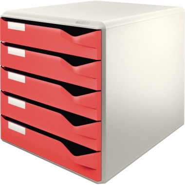 Leitz Schubladenbox 5 Schubladen rot Produktbild pa_produktabbildung_1 L