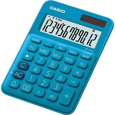 CASIO® Tischrechner MS-20UC blau Produktbild