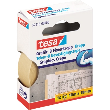 tesa® Fixierband Grafik- und Fixierkrepp 19 mm x 10 m (B x L) Produktbild