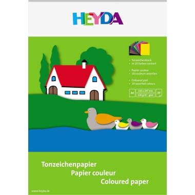 HEYDA Tonpapierblock 20 Bl. DIN A4 Produktbild pa_produktabbildung_1 S