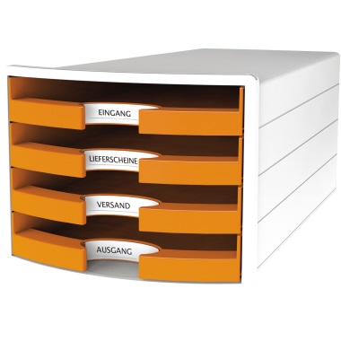 HAN Schubladenbox IMPULS offen weiß Trend Colour orange Produktbild