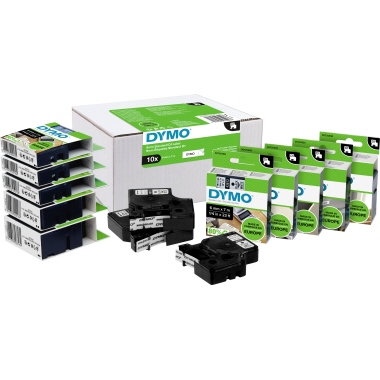 DYMO® Schriftbandkassette D1 19 mm x 7 m (B x L) grün schwarz Produktbild pa_produktabbildung_2 L