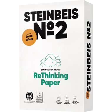 Steinbeis Kopierpapier No. 2 Trend White 2fach Lochung DIN A4 Produktbild pa_stellvertreter_1 L