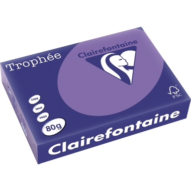 Clairefontaine Kopierpapier Trophée Color DIN A4 80 g/m² 500 Bl./Pack. violett Produktbild