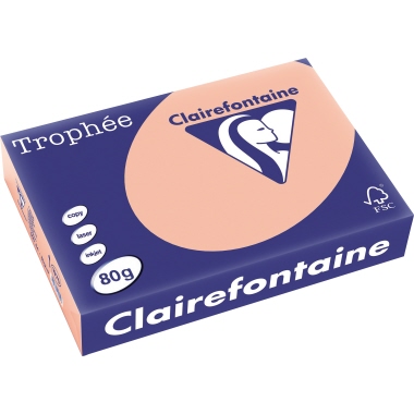 Clairefontaine Kopierpapier Trophée Color DIN A4 80 g/m² 500 Bl./Pack. pfirsich Produktbild