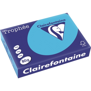 Clairefontaine Kopierpapier Trophée Color DIN A4 80 g/m² 500 Bl./Pack. royalblau Produktbild