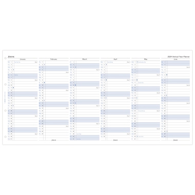 FILOFAX Einlage Kalender DIN A4 2024 Produktbild pa_produktabbildung_2 S