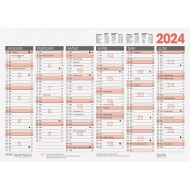 BRUNNEN Tafelkalender 2024 Produktbild pa_produktabbildung_1 S