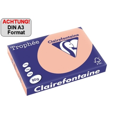 Clairefontaine Kopierpapier Trophée Color DIN A3 80 g/m² pfirsich Produktbild