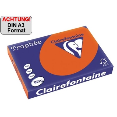 Clairefontaine Kopierpapier Trophée Color DIN A3 160 g/m² ziegelrot Produktbild pa_produktabbildung_1 L