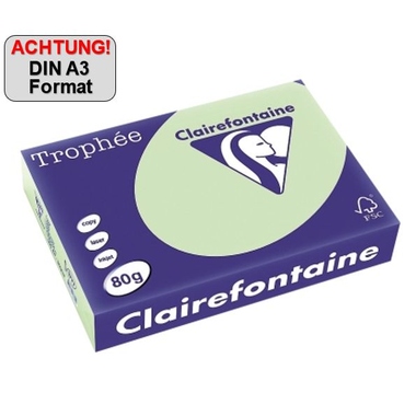 Clairefontaine Kopierpapier Trophée Color DIN A3 80 g/m² hellgrün Produktbild