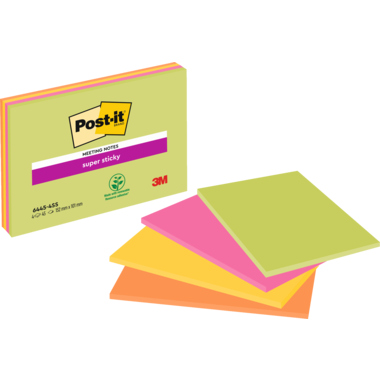 Post-it® Haftnotiz Super Sticky Meeting Notes 152 x 101 mm (B x H) Produktbild