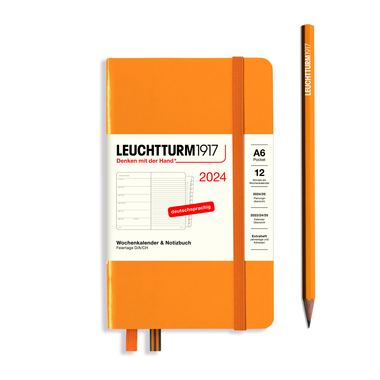 LEUCHTTURM Buchkalender Pocket DIN A6 2024 rising sun Produktbild