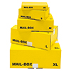 Versandkarton Mail-Box gelb