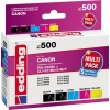edding Tintenpatrone Kompatibel mit Canon PGI-520/CLI-521 schwarz, cyan, magenta, gelb 5 St./Pack. A009918E