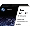 HP Toner schwarz 26X 2 St./Pack. A010458L