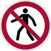 DURABLE Hinweisschild P004 Für Fußgänger verboten A011167W