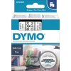 DYMO® Schriftbandkassette D1 24 mm x 7 m (B x L) Kunststoff, 100 % recycelt transparent