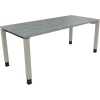 Schreibtisch all in one 1.800 x 680-820 x 800 mm (B x H x T) Vierfuß Quadratrohr beton hell A012548H