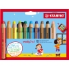 STABILO® Aquarellstift woody 3 in 1 inkl. Spitzer 10 St./Pack. A012657V