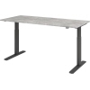 Hammerbacher Schreibtisch 1.800 x 700-1.200 x 800 mm (B x H x T) beton