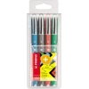STABILO® Tintenroller worker®+ colorful 4 St./Pack.