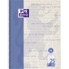 Oxford Collegeblock Recycling DIN A4+ liniert mit Rand innen/außen 25 blau A013683B