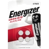 Energizer® Knopfzelle Alkaline A76/LR44 175 mAh 4 St./Pack.