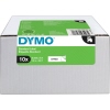 DYMO® Schriftbandkassette D1 12 mm x 7 m (B x L) schwarz 10 St./Pack.