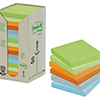 Post-it® Haftnotiz Recycling Pastell Rainbow Notes Tower 16 Block/Pack.
