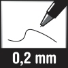 Strichstärke 0,2 mm