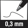 Strichstärke 0,3 mm