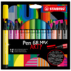 STABILO® Fasermaler Pen 68 MAX "ARTY" 12 St./Pack.