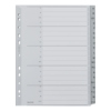 A-Z Register mit beschriftbarem Deckblatt, 23,8 x 29,7 cm, in grauer Farbe.