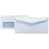 Kuvertierhülle in Blau mit Fenster, Maße des Fensters: 45 x 90 mm.