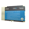 Epson Tintenpatrone T6162 in cyan, Verpackung mit Anleitung und Informationen auf der Rückseite.