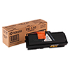 Tonerpatrone TK-170 in Schwarz neben Verpackung mit Warnhinweisen und Symbolen.