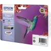 Epson Tintenpatronen im Multipack mit farbenfrohem Design und Hummingbird-Motiv.