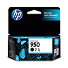 HP Tintenpatrone 950 schwarz in Verpackung mit Schmetterlingen und blauer Akzentfarbe.