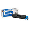 Cyanfarbener KYOCERA Toner TK-580C mit Verpackung in einem Produktabbildung.