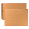 Versandtasche aus Kraftpapier im Format DIN E4, ohne Fenster, in beige.