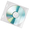 CD/DVD-Hülle mit eingesteckter CD, passend für Standardringbücher.