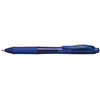 Blauer Gelschreiber EnerGelX BL110 von Pentel in Seitenansicht.