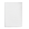 Weißer Einbanddeckel aus Karton im DIN A4-Format.